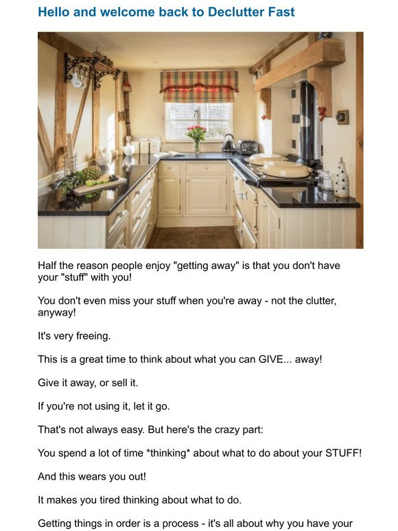 🌷☕ The stuff in your home - and on your mind