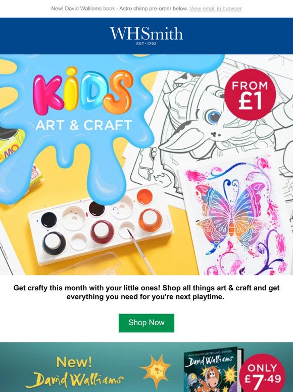 Kids art and craft from £1! 🎨