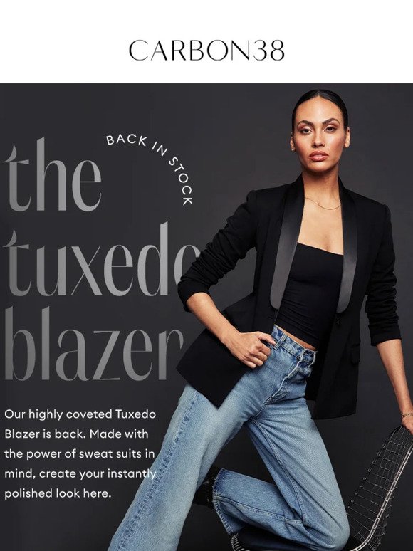 BACK IN STOCK: The Tuxedo Blazer