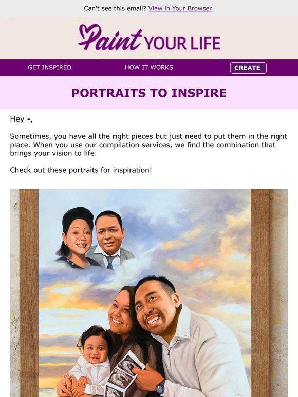 Express yourself to your loved ones with a unique painting.