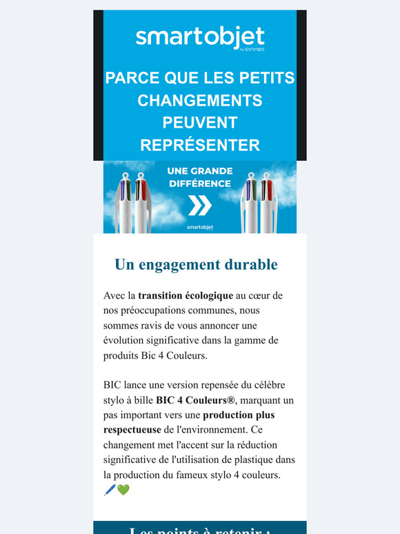 Moins de plastique pour une communication encore plus durable