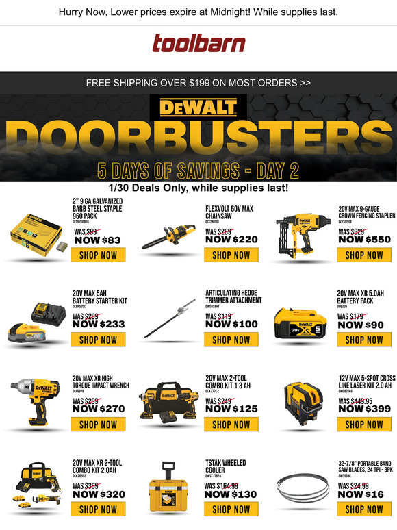 😇Treat Yourself Tuesday - Day 2 of Dewalt Doorbusters Week!