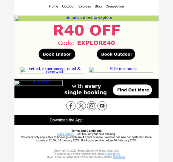 R40 OFF & much more just for you 💙