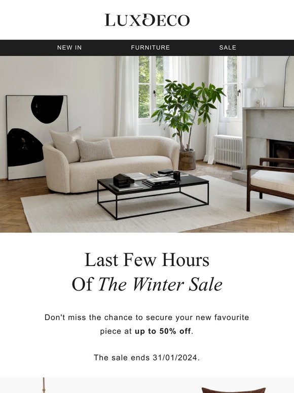 Last Day of The Winter Sale | Up to 50% off