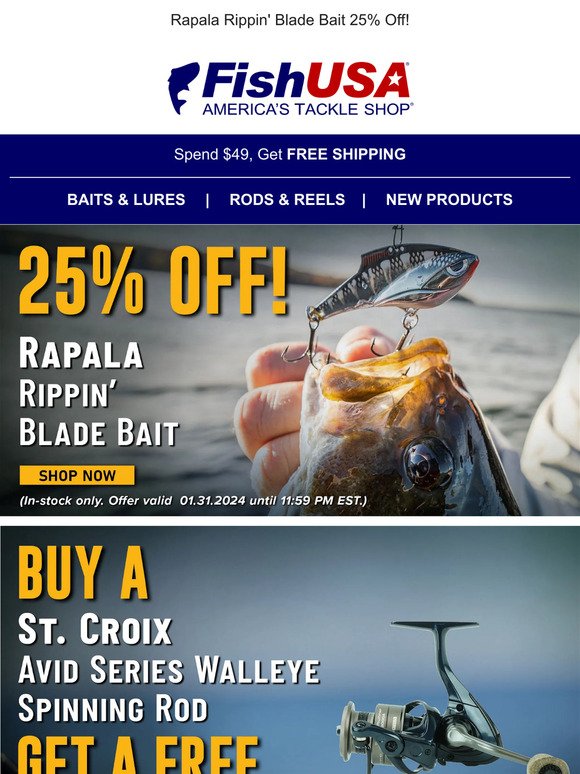 fishusa: All Thomas Lures Buy 1, Get 1 Free!