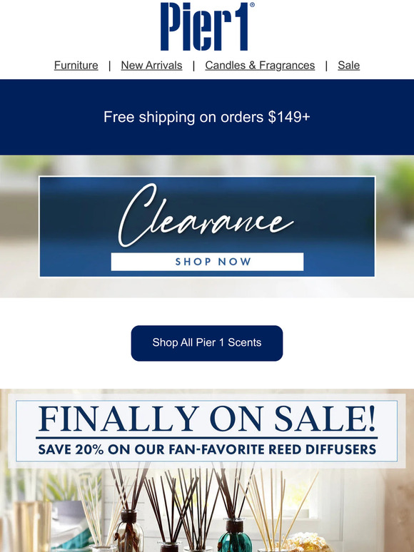 Pier 1 Email Newsletters Shop Sales, Discounts, and Coupon Codes