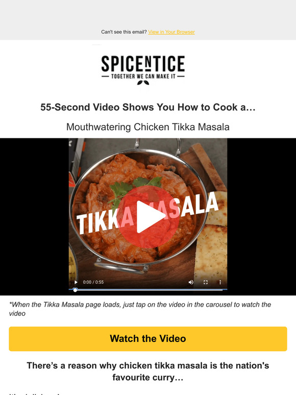 Chicken Tikka Masala recipe video