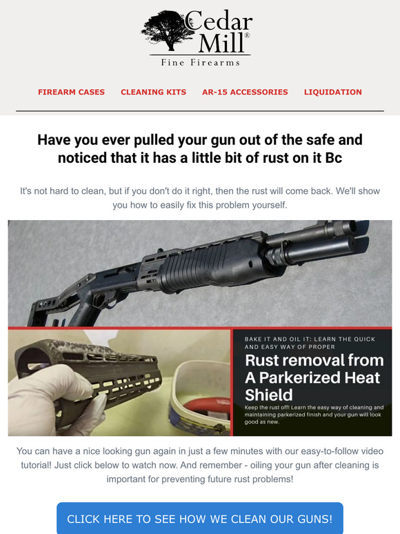 🔍 Do you have rust on you firearm?😢