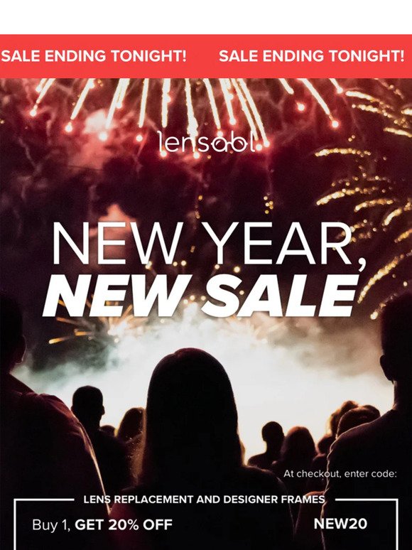 New Year Sale Ends TONIGHT!