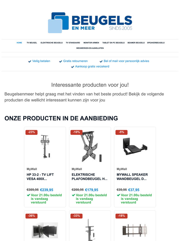 Bekijk de meest interessante producten op Beugelsenmeer