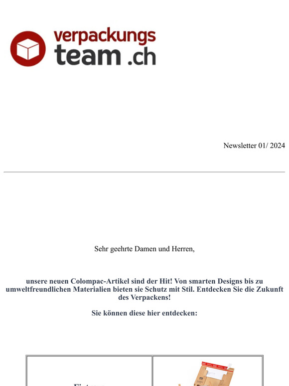 Unsere neuen Colompac Artikel!