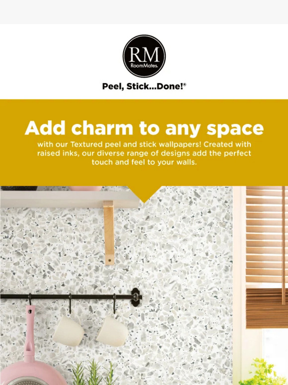 Roomates Peel and Stick Add a touch of dimension with Textured Peel