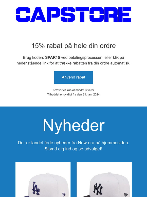 Shop nyheder og spar penge!