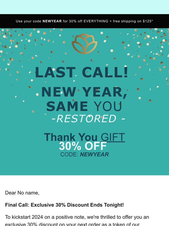 Last Call 30% OFF 🎉
