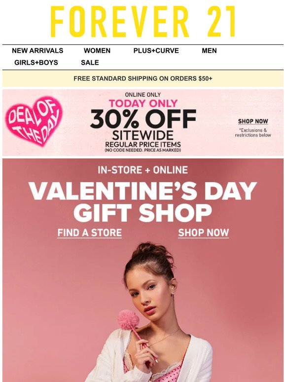 Valentine's Day Styles 30% Off 💖🌹