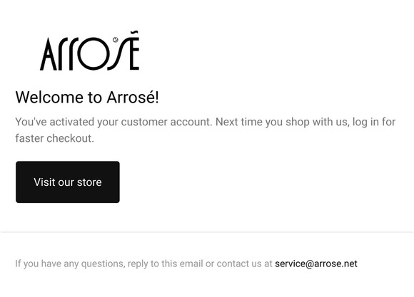 Customer account confirmation