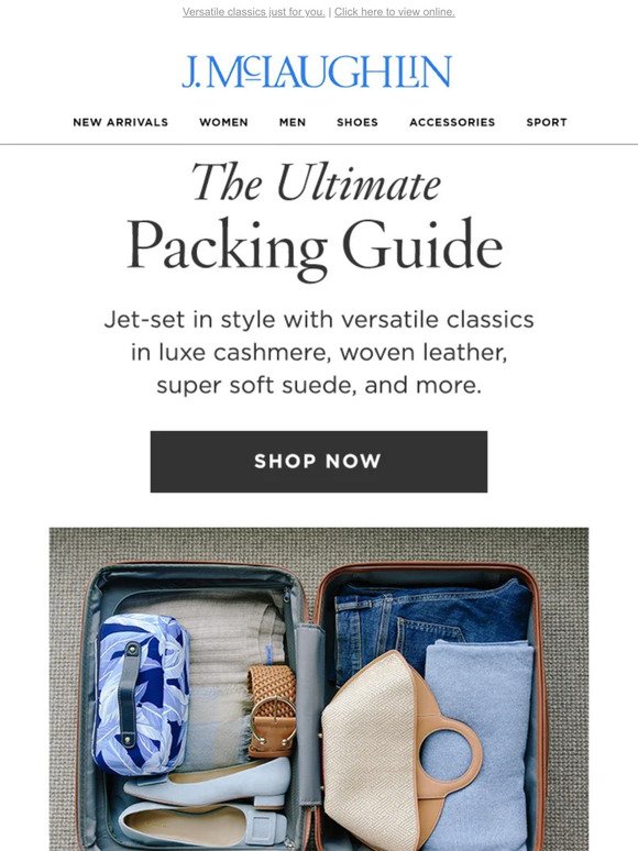Just In: The Ultimate Packing Guide
