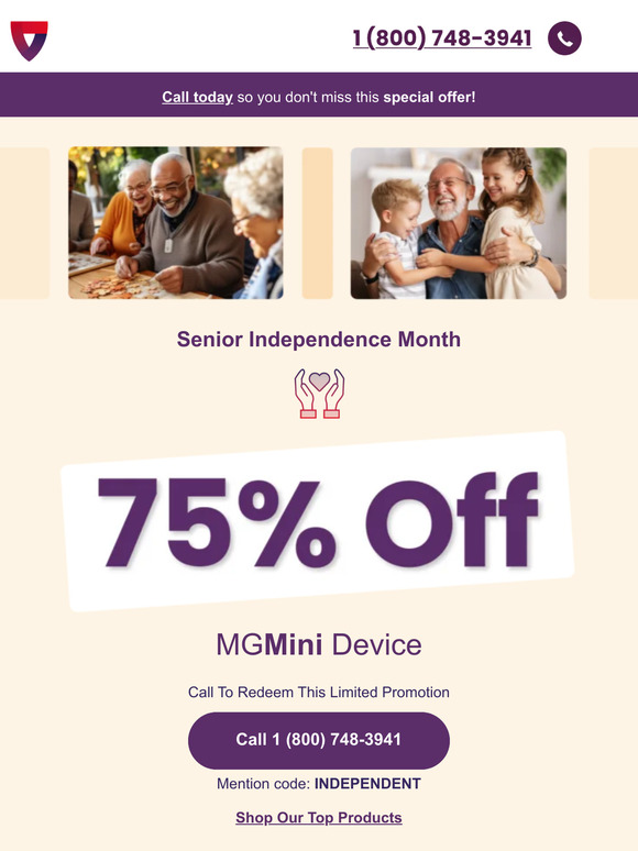 One-Time Offer: 75% off the MGMini!