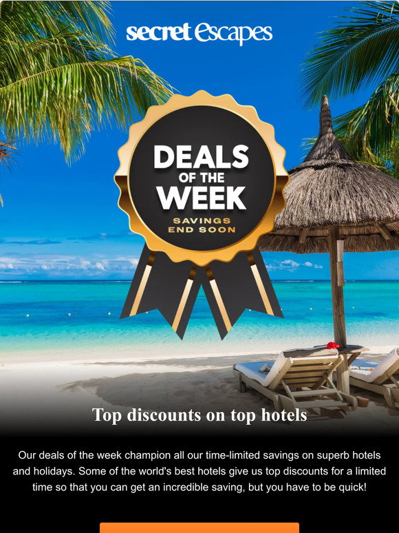 Promo Code Secret Escape Secret Escapes: Look what's arrived! 👀 NEW Deals of the week! | Milled