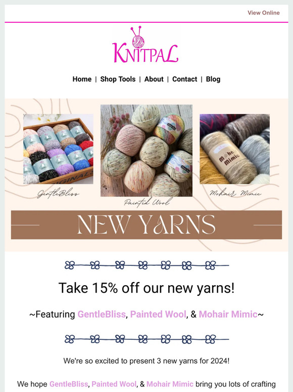 New Year? New Yarns from KnitPal!