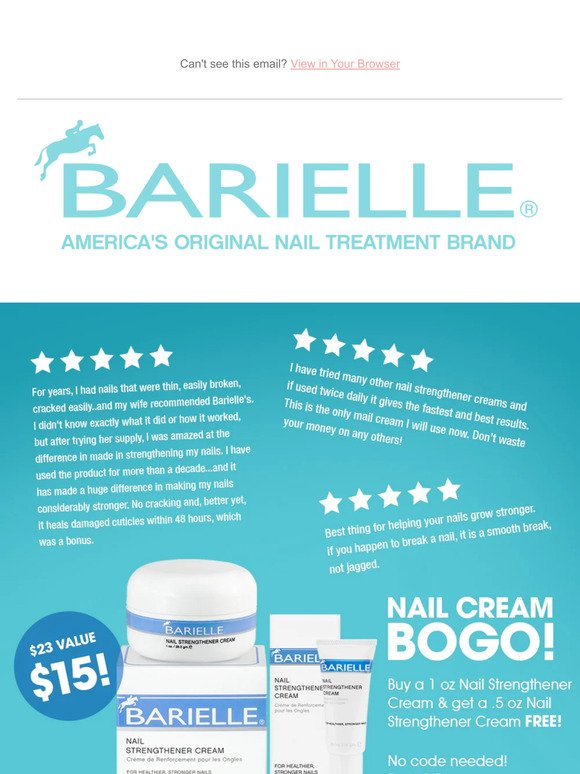Nail Strengthener Cream BOGO! See what everyone is saying about our 5 star product! ✨