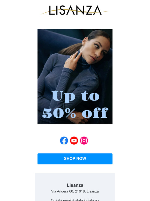 Offerte imperdibili per i saldi Lisanza!