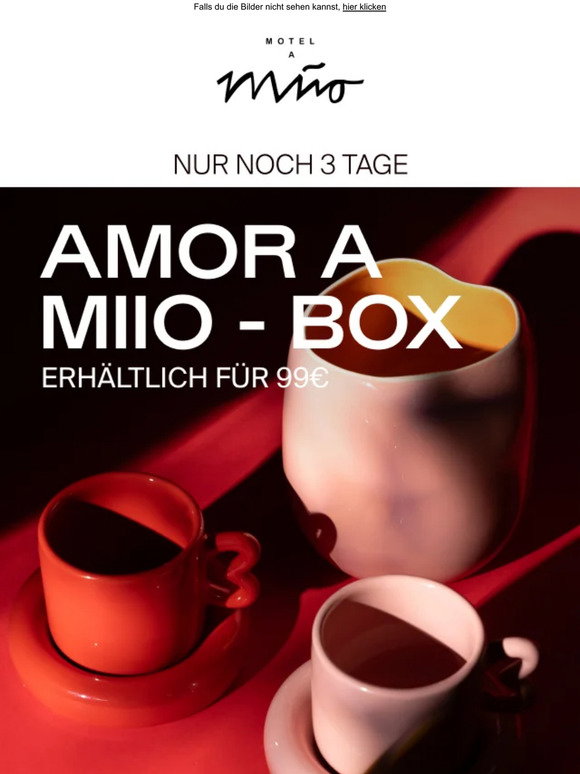 Motel a Miio: Fast ausverkauft: Limitierte 99€ Valentine's-Box