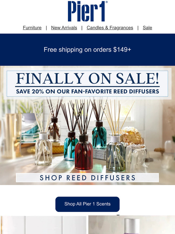 Pier 1 🌸 Signature Scents from 7.97! Breathe in the Luxury of Pier 1