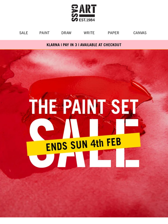 Cass Art The Big Paint Sale is here! Milled