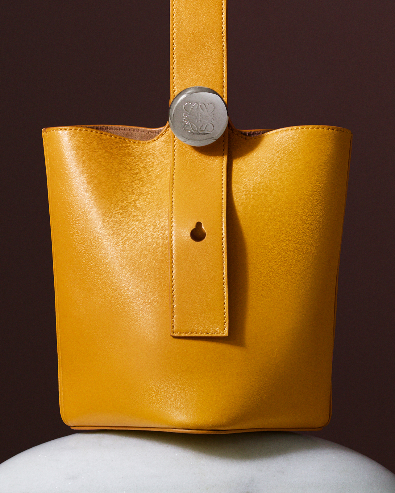 【LOEWE】MINI PEBBLE BUCKET BAG Loewe Mini Pebble Leather Bucket Bag | Neiman Marcus