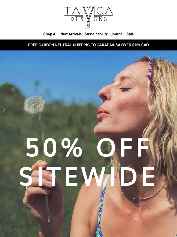 50% Off Sitewide