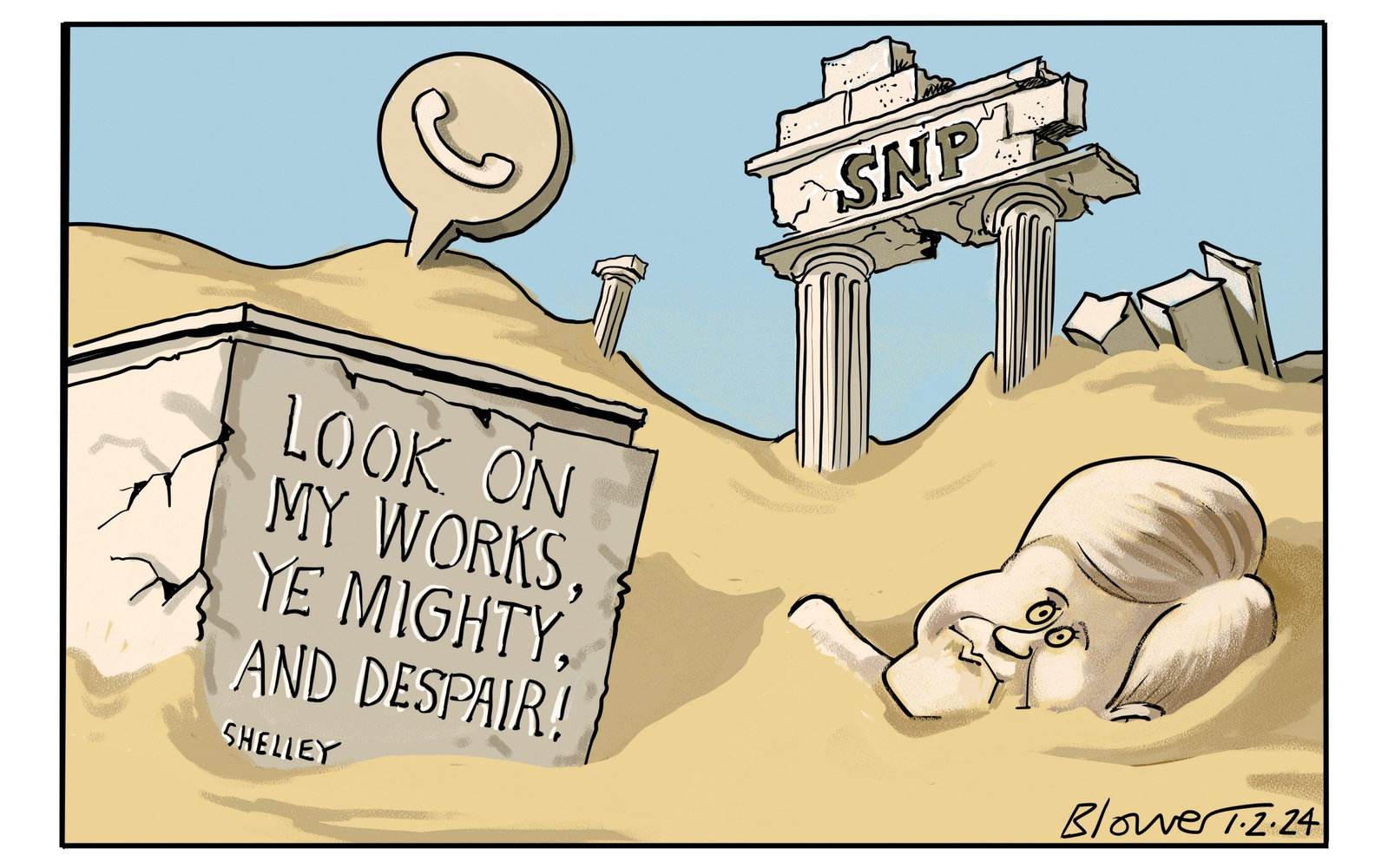 Political cartoon