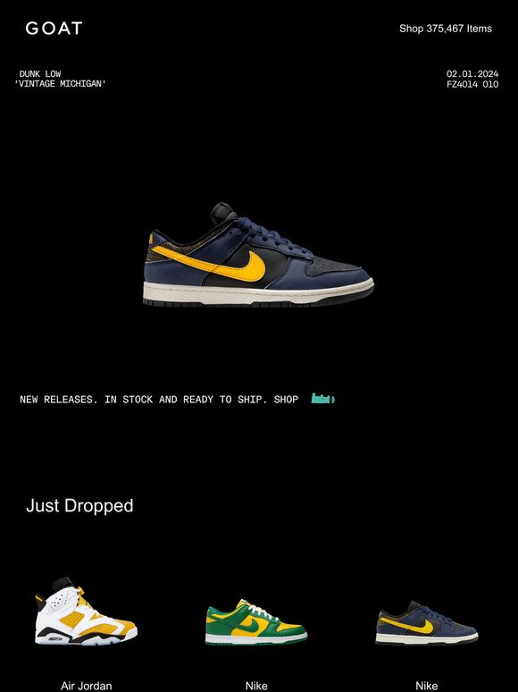 [SEED] Just Dropped: Nike Dunk Low 'Vintage Michigan'