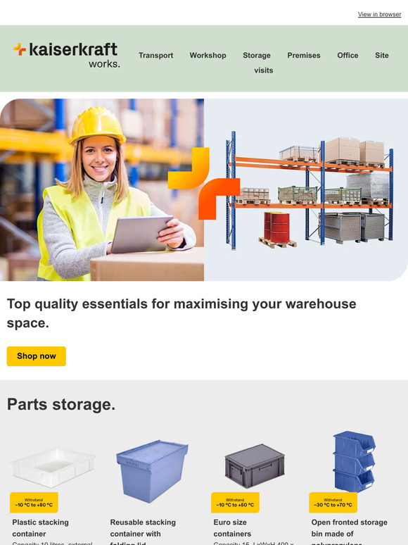Maximise your warehouse space