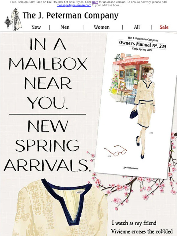 J. Peterman The NEW Early Spring Owner's Manual No. 225 Milled