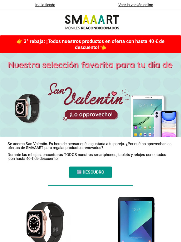 ❤️ ¡Con San Valentín a la vuelta de la esquina, es hora de pensar en regalos reacondicionados para tu pareja!