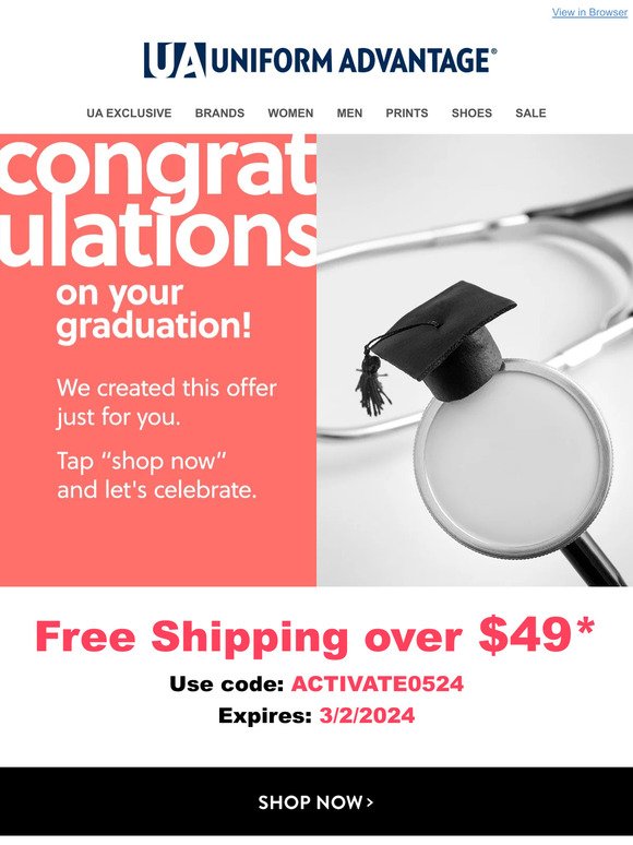 Congrats, GRAD! Peak inside for your exclusive offer!