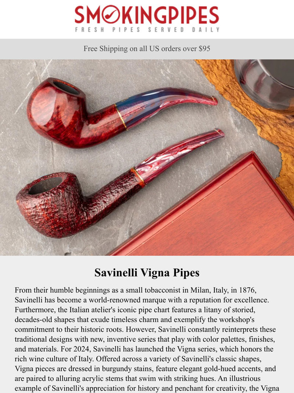 Smokingpipes.com: Savinelli Vigna Pipes | Reinterpreted Color Palettes ...