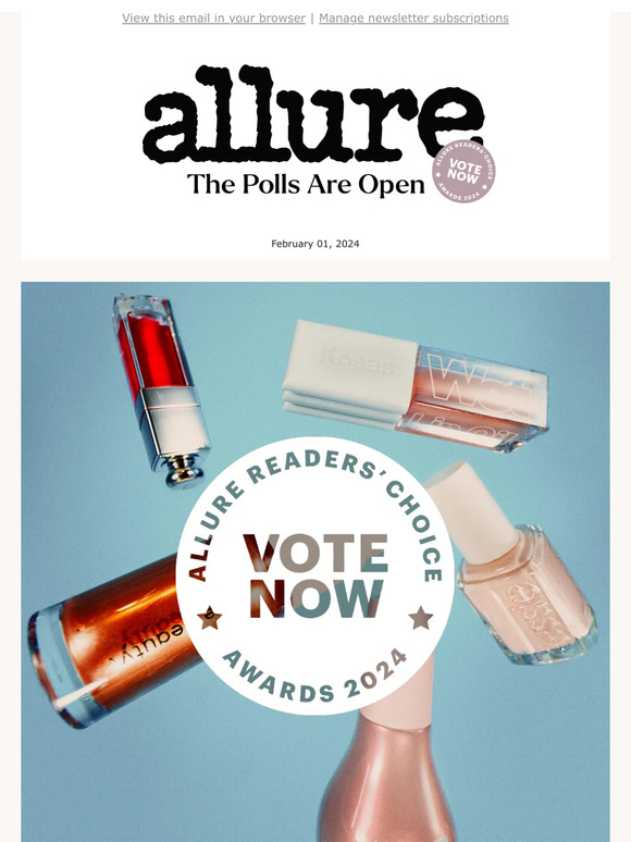 Allure Beauty Box The 2024 Readers’ Choice Awards Poll Is Now Open