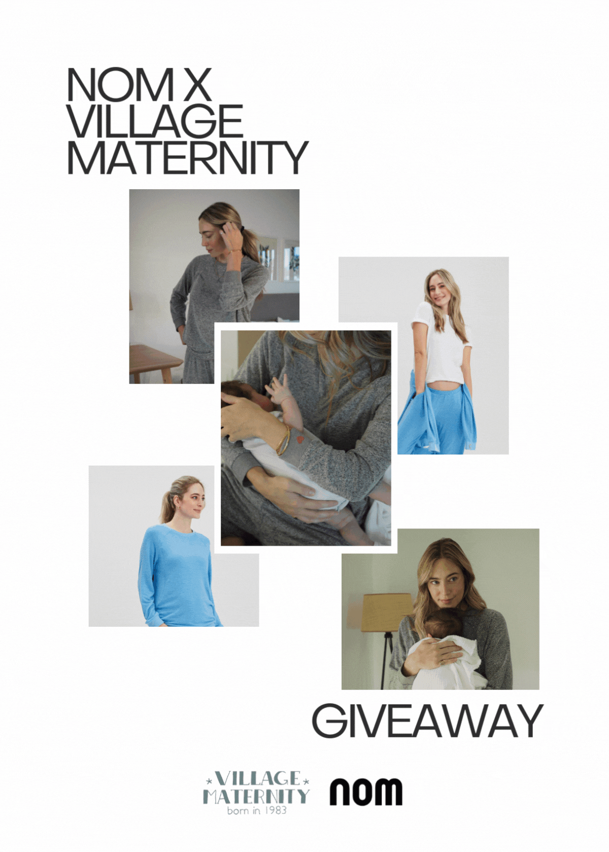 NOM Maternity LOVE IS IN THE AIR Milled