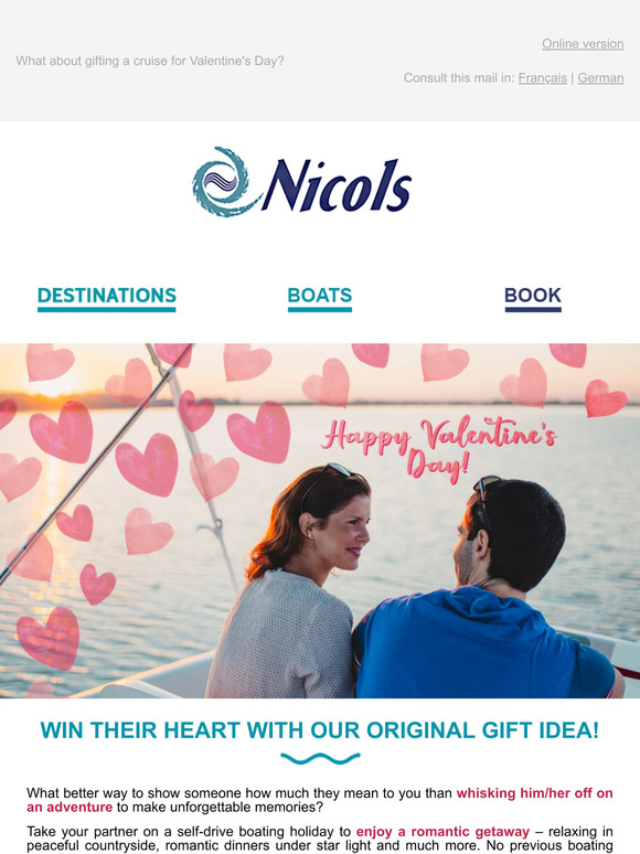 Gift a Valentine’s Day cruise.