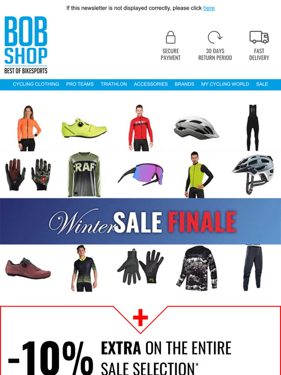 Save up to 60% in our Winter Sale finale + 10% EXTRA
