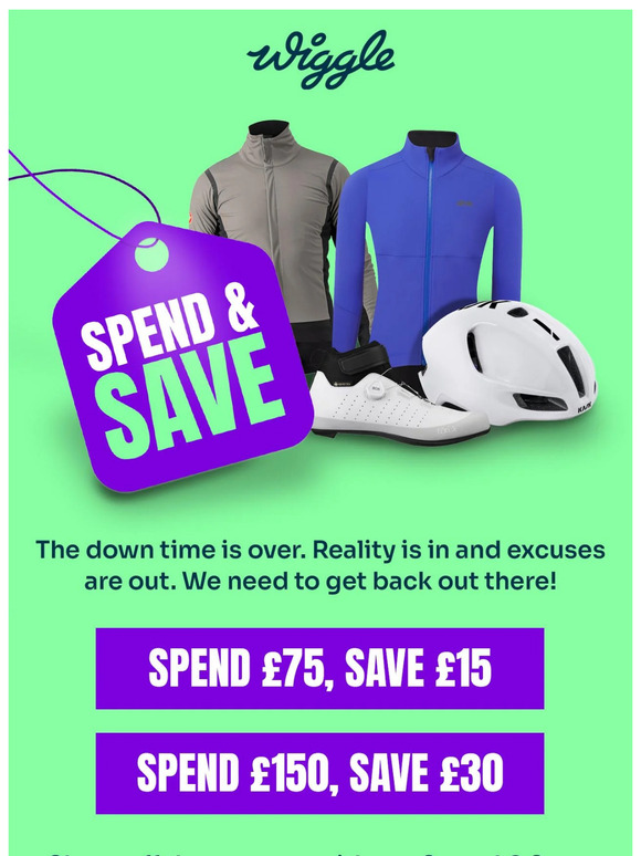 Spend & Save - Jan down time is over!