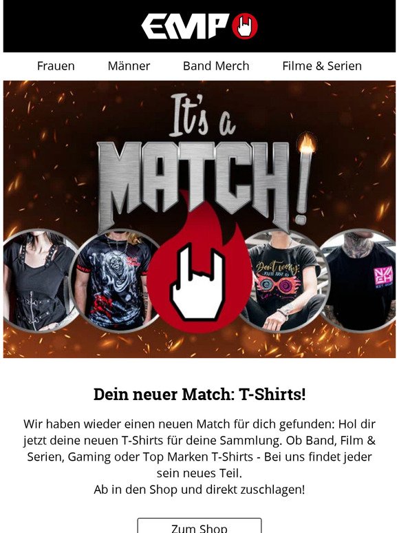 👕 Dein neuer Match sind T-Shirts!