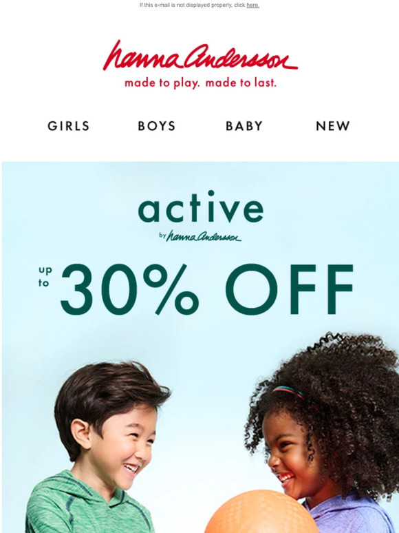 Hanna Andersson Email Newsletters Shop Sales, Discounts, and Coupon Codes