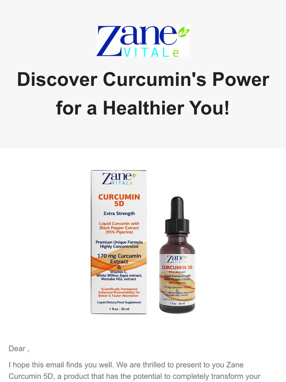 Zane Hellas: Discover Curcumin's Power for a Healthier You! | Milled