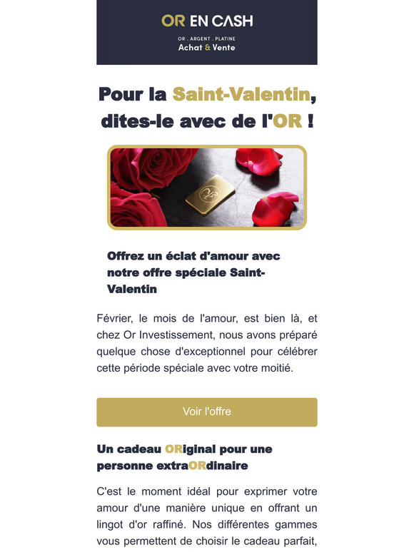 Un lingotin pour la St Valentin ?