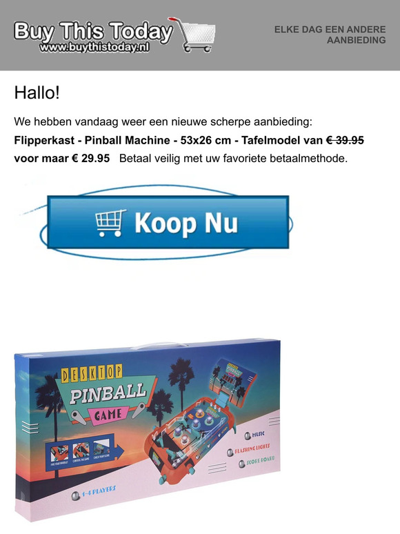 Nieuwsbrief van Buythistoday