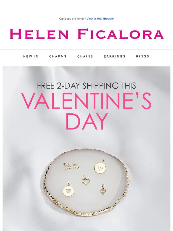 Get Free 2 Day Shipping | Valentine's Day Special ♥️