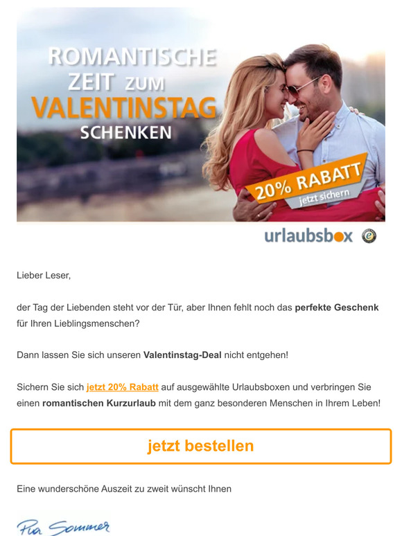 💕 20% Rabatt auf romantische Kurzurlaube ��� das perfekte Geschenk zum Valentinstag! 💕